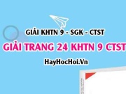 Giải KHTN 9 trang 24 Chân trời sáng tạo SGK